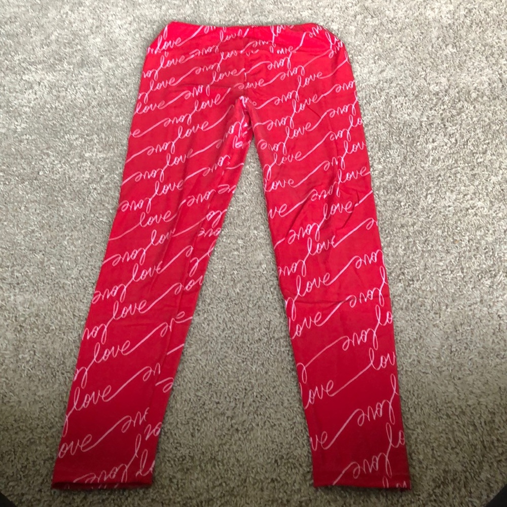 Valentines lularoe one size leggings